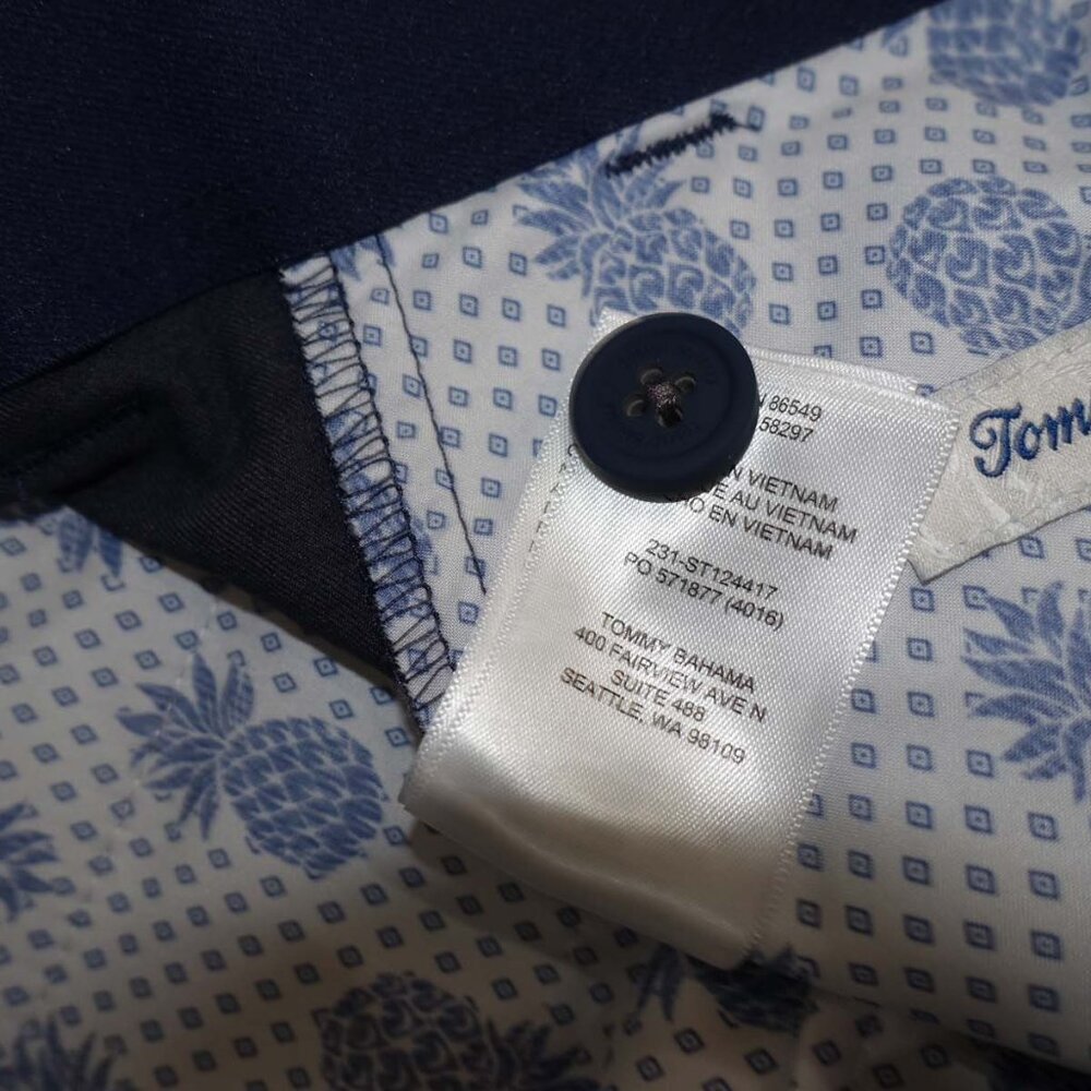 Tommy Bahama Men's On Par Island Zone Golf Pants 40 x 32 Blue Performance Slacks - Picture 5 of 8